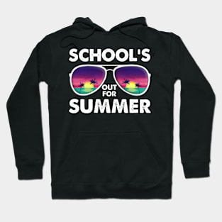 Vintage Last Day Of School Schools Out For Summer Teacher Hoodie